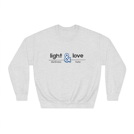 Light & Love Unisex Crewneck Sweatshirt - Embrace Positivity