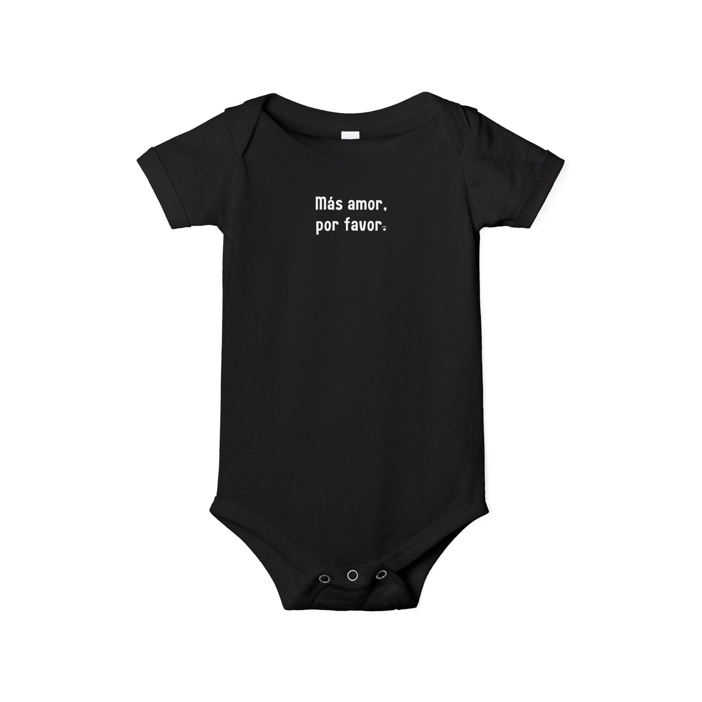 "Más amor, por favor." Infant One-Piece –  Spanish Baby Onsie