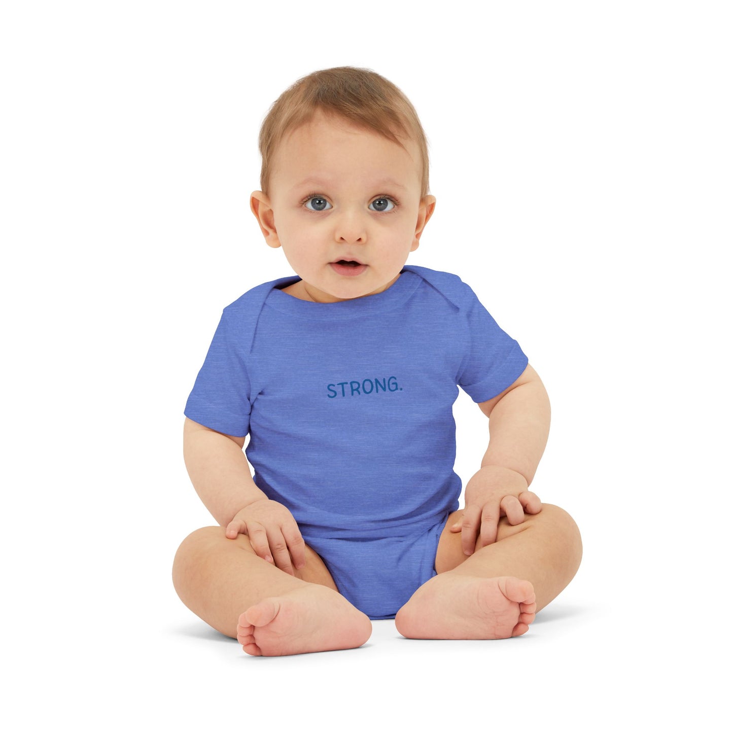 'STRONG.' Minimalist Baby Onesie Bodysuit - Inspirational Newborn Gift