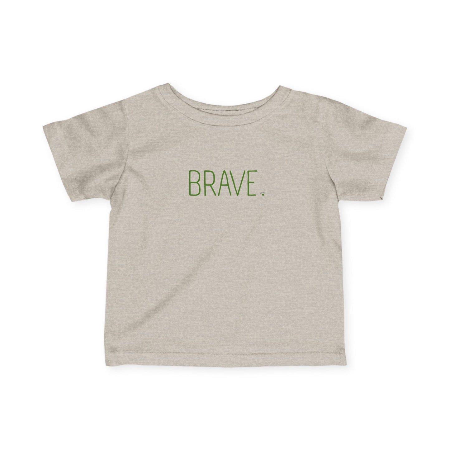 "BRAVE." Minimalist Baby, Toddler Inspirational Top