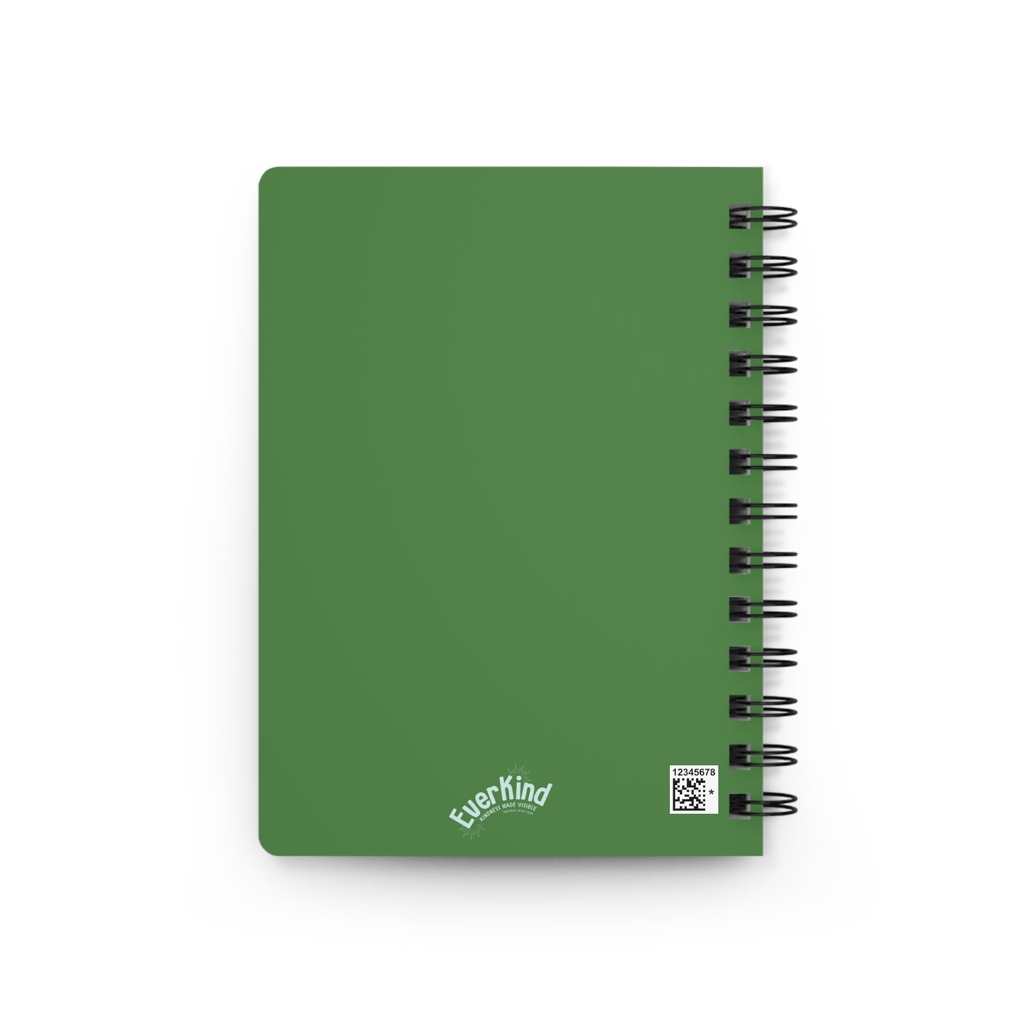 Kind to Yourself, Kind to Others Spiral Journal — Motivational Green Notebook