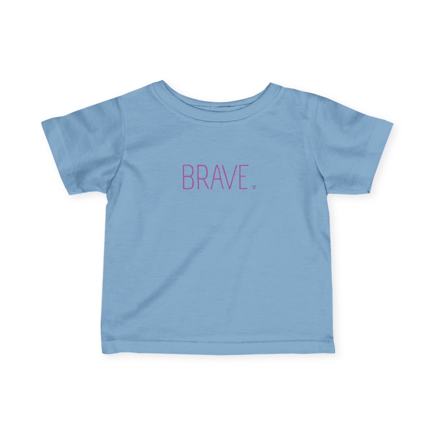 "BRAVE." Minimalist Baby Shirt, Newborn Toddler Inspirational Top
