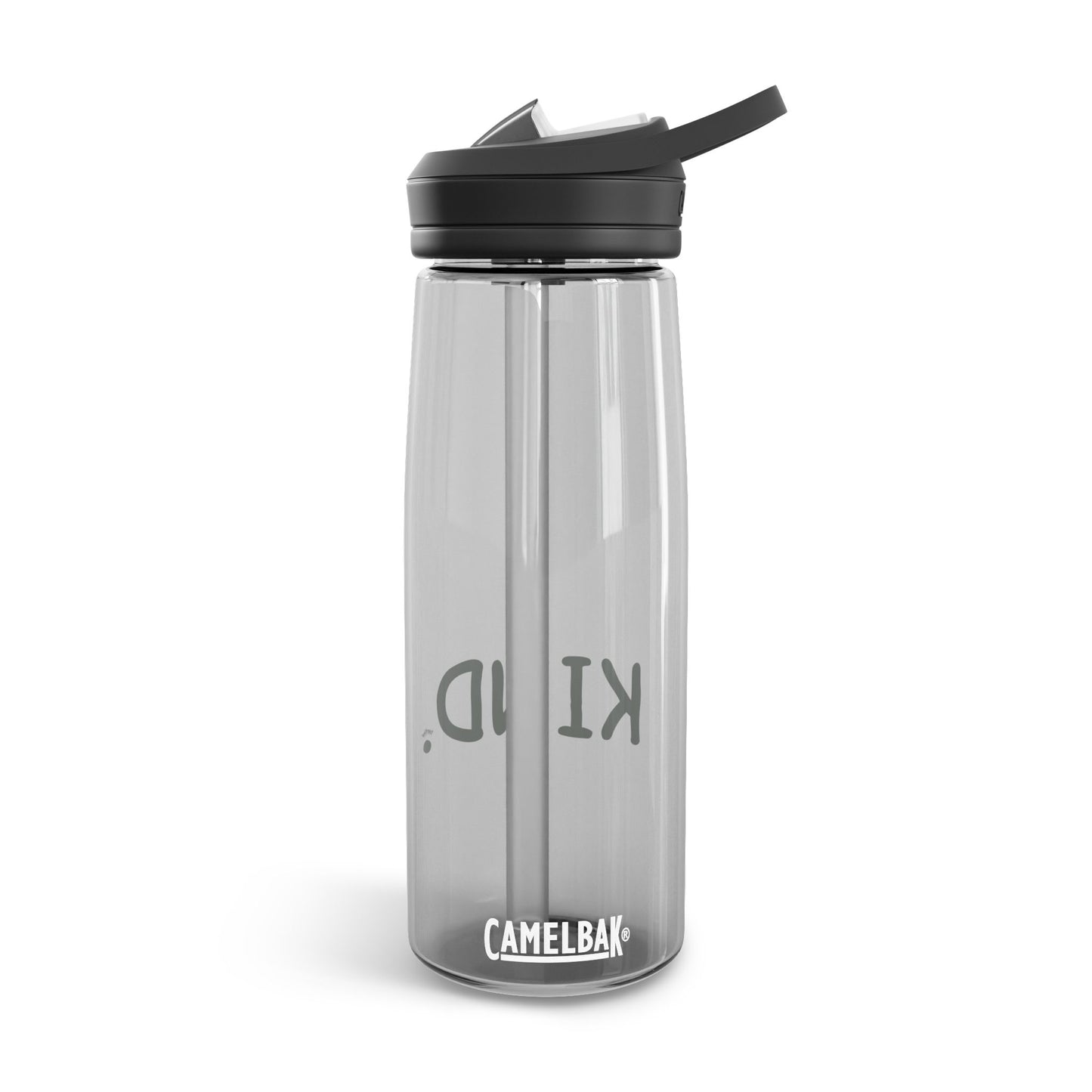 "KIND." CamelBak Eddy® 20oz/25oz Clear Water Bottle with Flip Straw – Durable BPA-Free Hydration