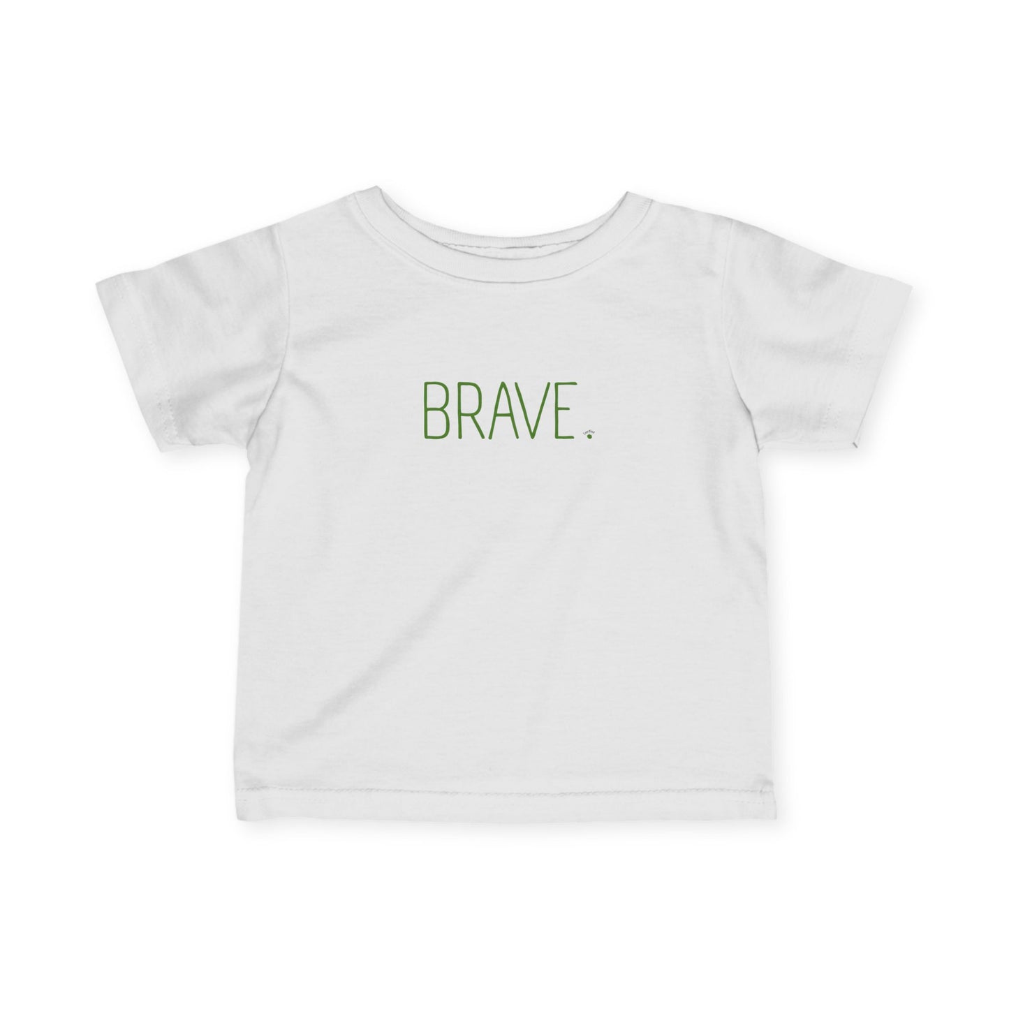 "BRAVE." Minimalist Baby, Toddler Inspirational Top