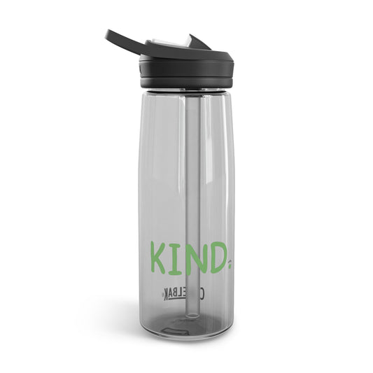 "KIND." CamelBak Eddy® 25oz Clear Water Bottle with Flip Straw – Durable BPA-Free Hydration