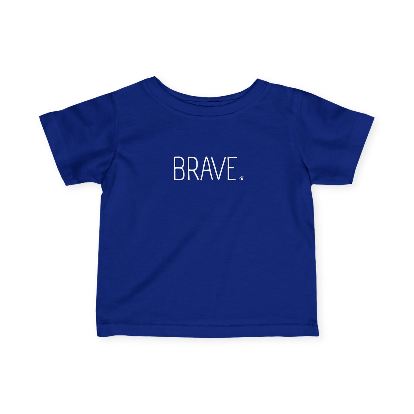 "BRAVE." Minimalist Baby Shirt, Newborn Toddler Inspirational Top