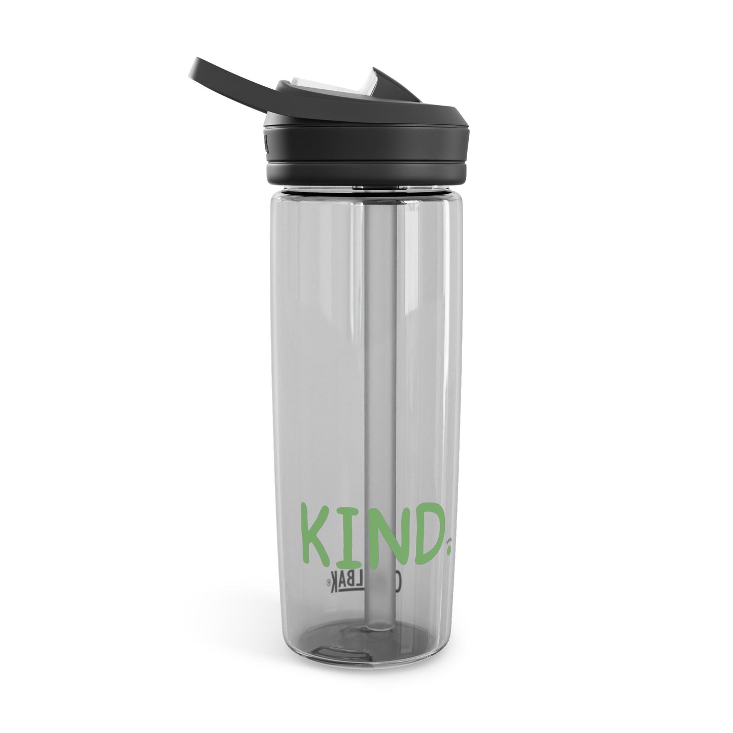 "KIND." CamelBak Eddy® 20oz/25oz Clear Water Bottle with Flip Straw – Durable BPA-Free Hydration