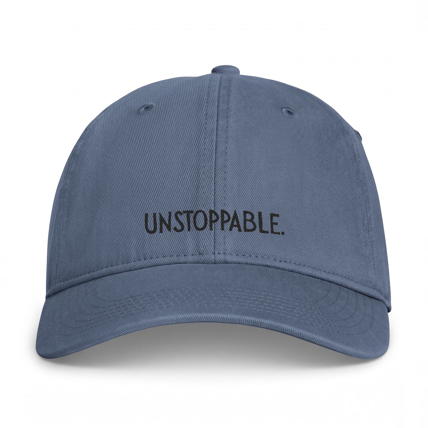 Unstoppable Embroidered Cap — Washed Coastal Baseball Hat