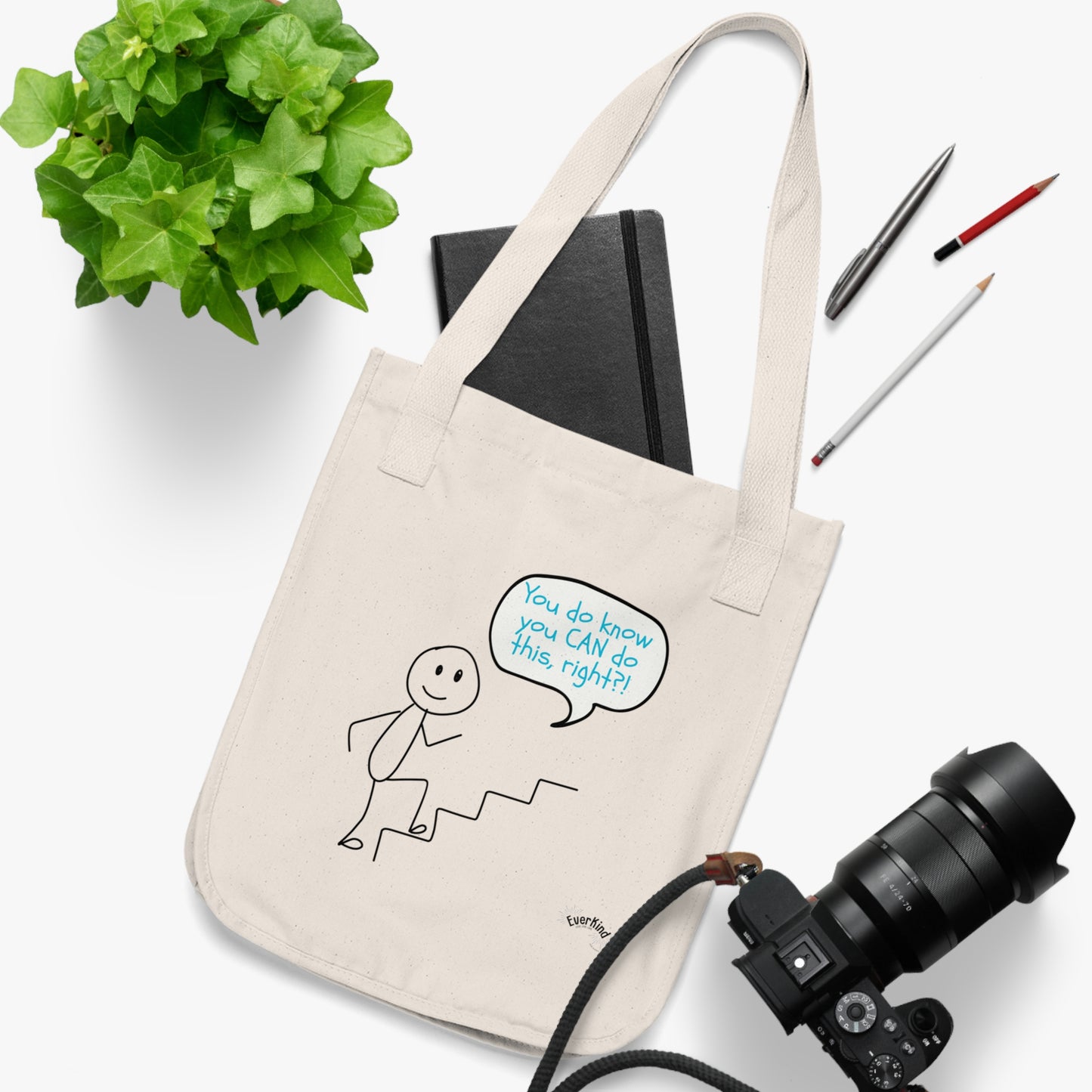 “You CAN Do This” Organic Canvas Tote | Eco-Friendly Everyday Bag