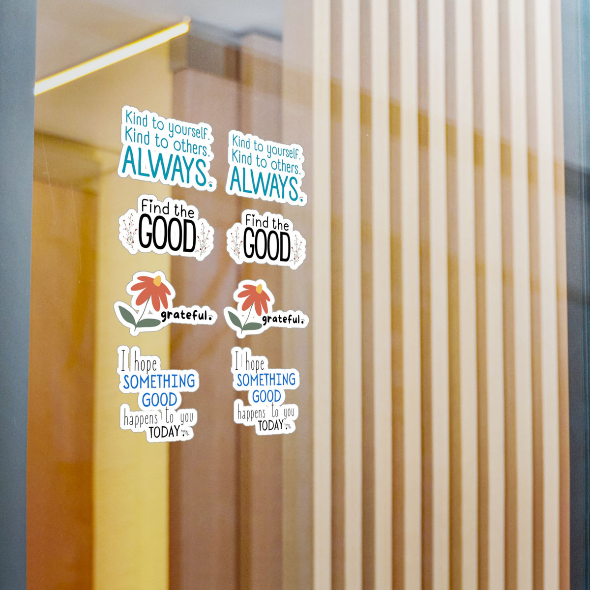 Kindness & Positivity Sticker Sheet – Inspirational Quote Stickers Gift