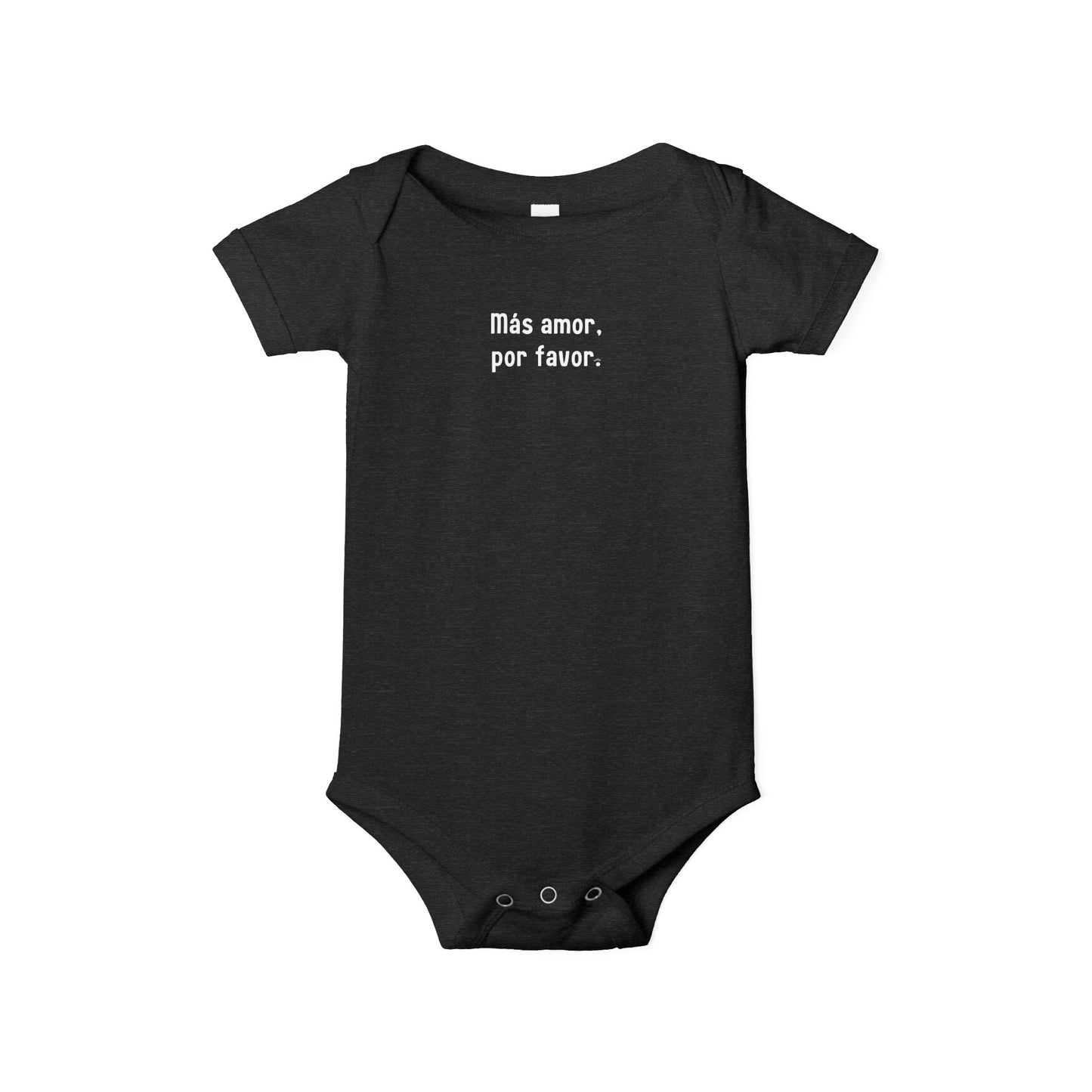 "Más amor, por favor." Infant One-Piece –  Spanish Baby Onsie