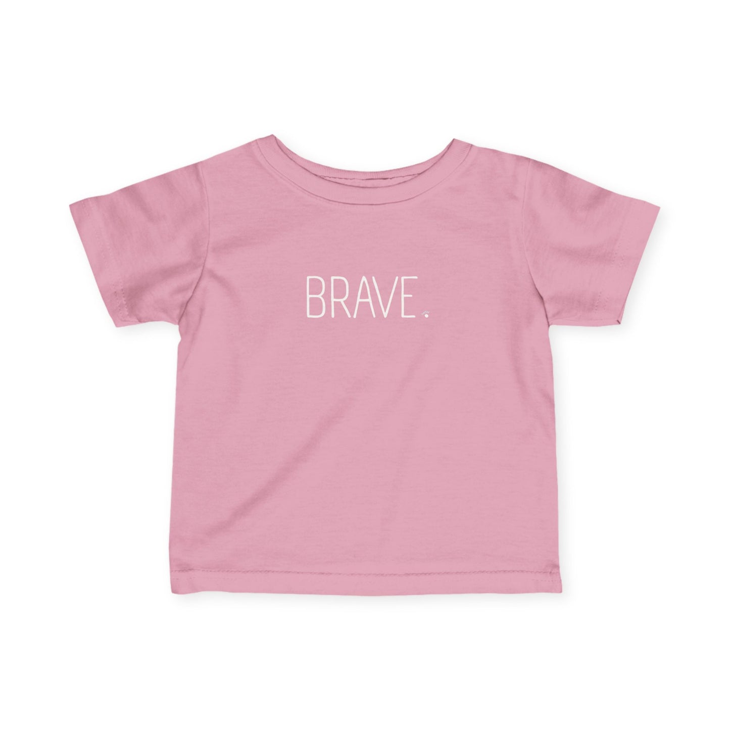 "BRAVE." Minimalist Baby, Toddler Inspirational Top