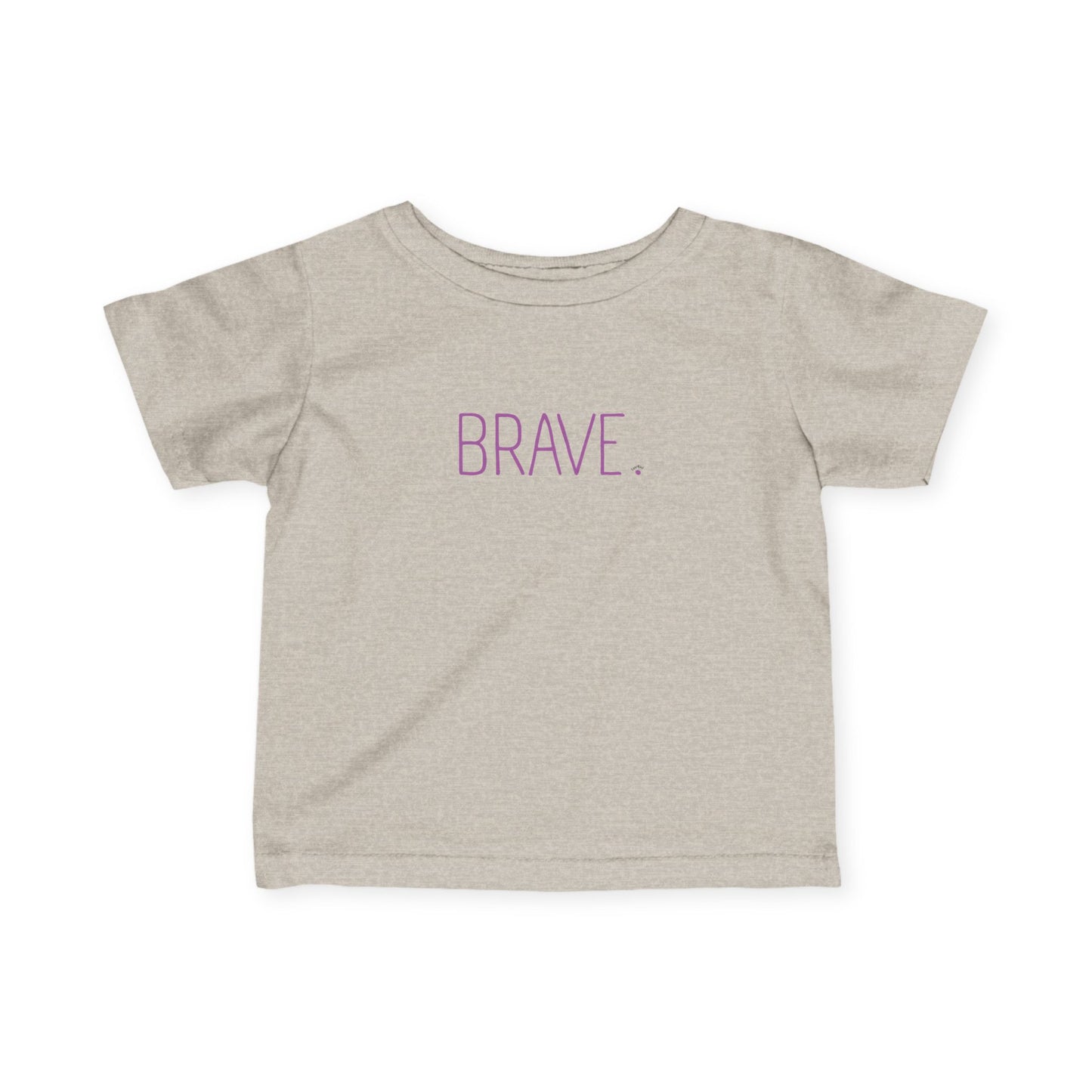 "BRAVE." Minimalist Baby Shirt, Newborn Toddler Inspirational Top