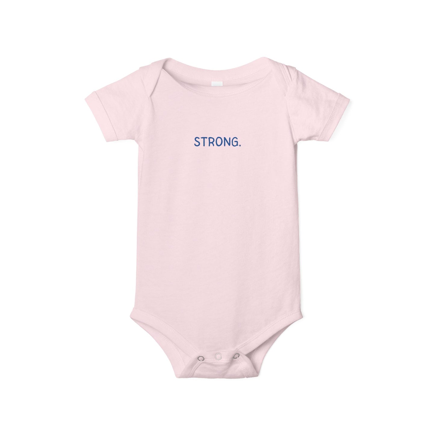 'STRONG.' Minimalist Baby Onesie Bodysuit - Inspirational Newborn Gift