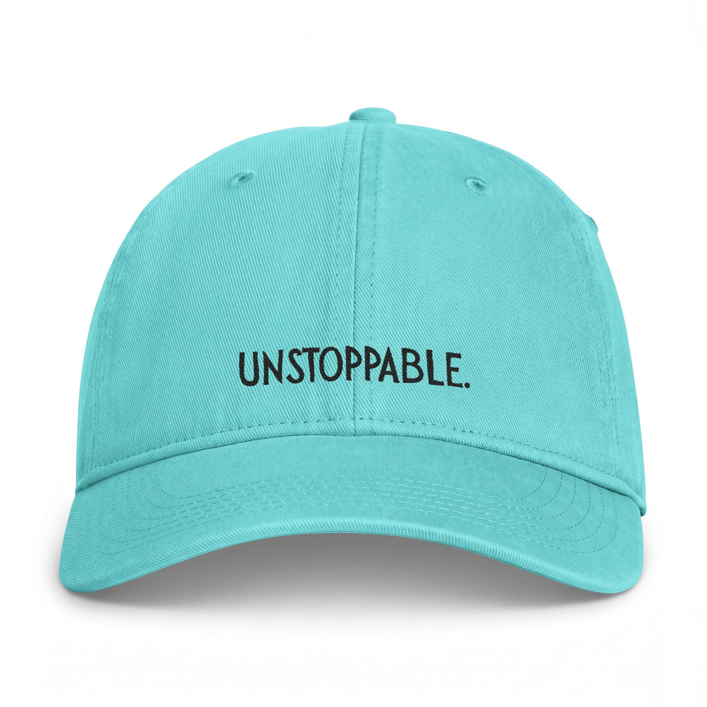 Unstoppable Embroidered Cap — Washed Coastal Baseball Hat