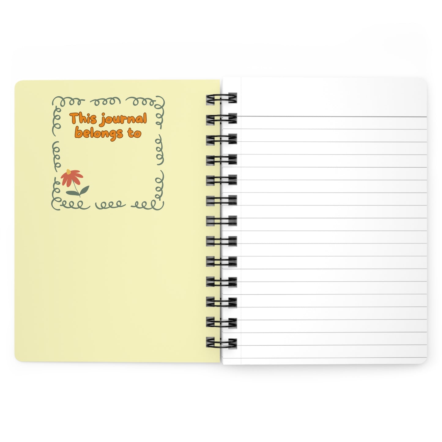 Grateful Floral Spiral Journal — Gratitude Notebook with Cute Flower Cover