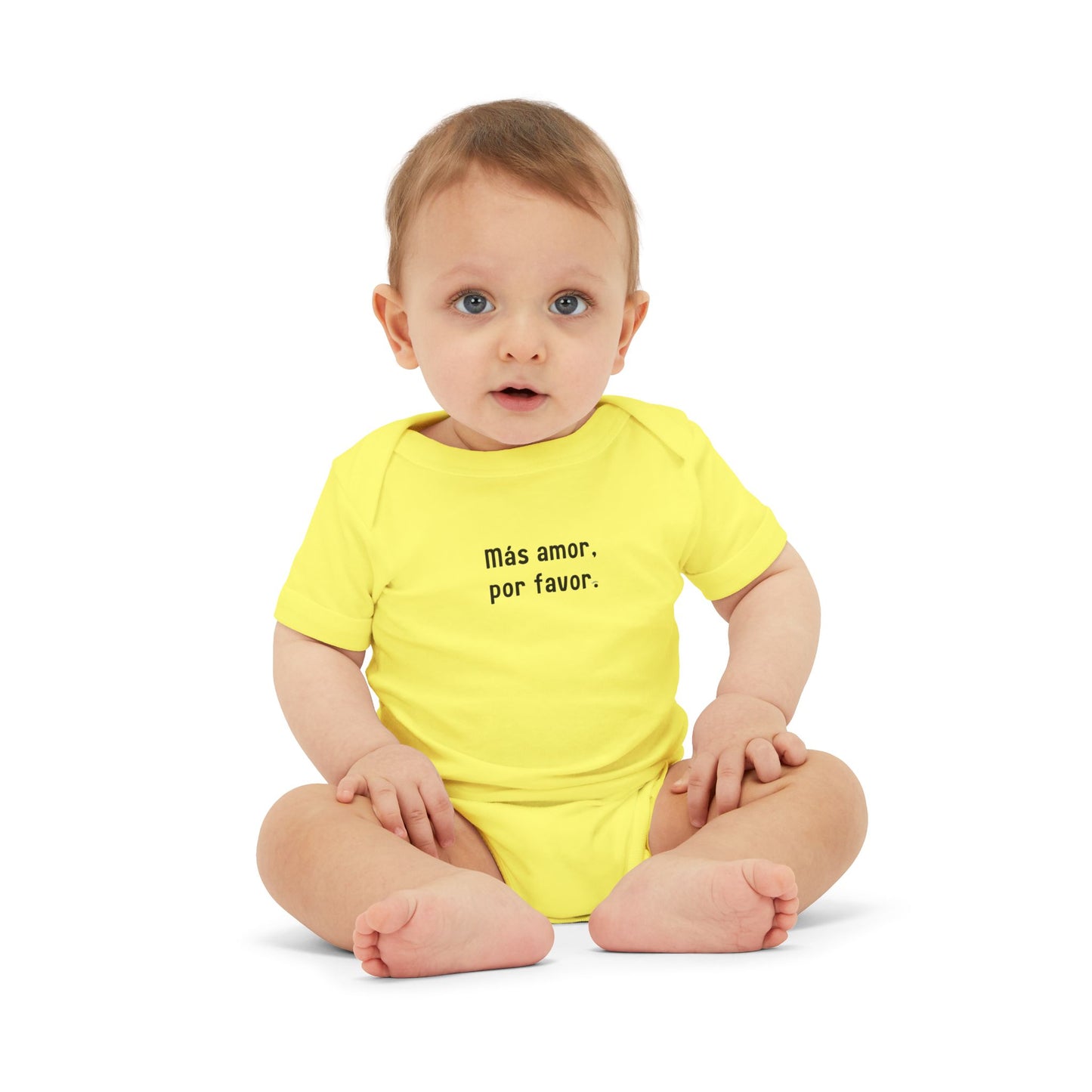 "Más amor, por favor." Infant One-Piece –  Spanish Baby Onsie