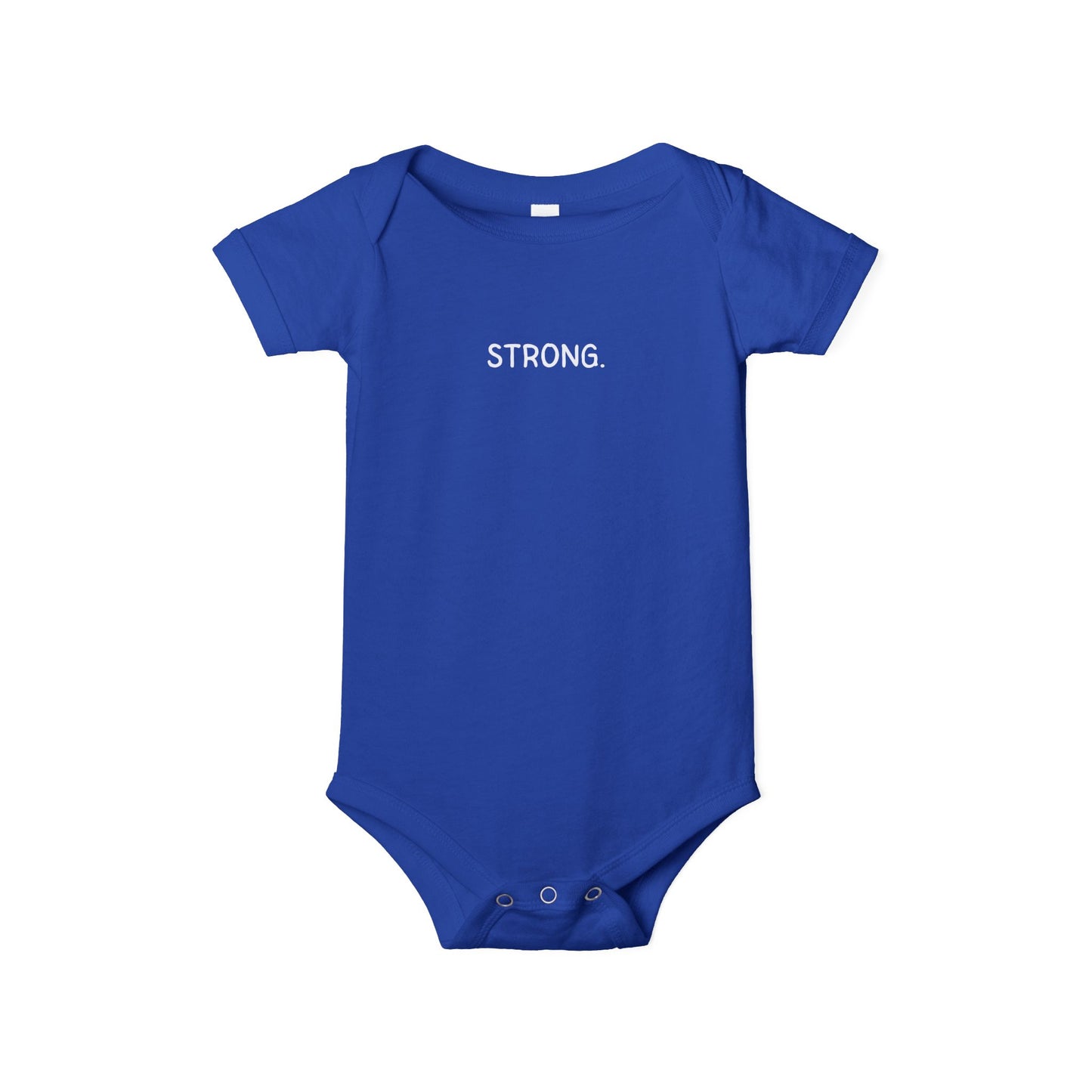 'STRONG.' Minimalist Baby Onesie Bodysuit - Inspirational Newborn Gift