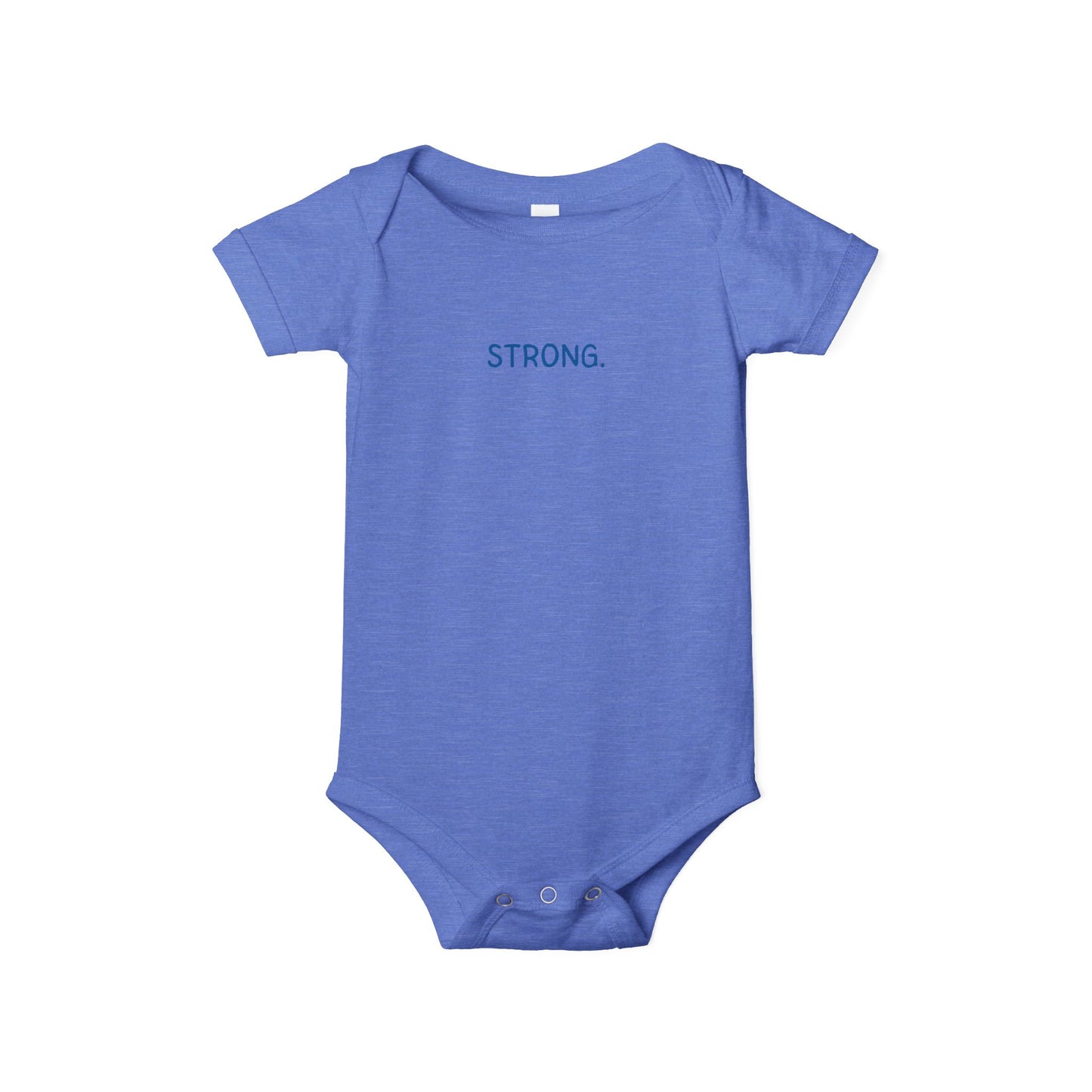 'STRONG.' Minimalist Baby Onesie Bodysuit - Inspirational Newborn Gift