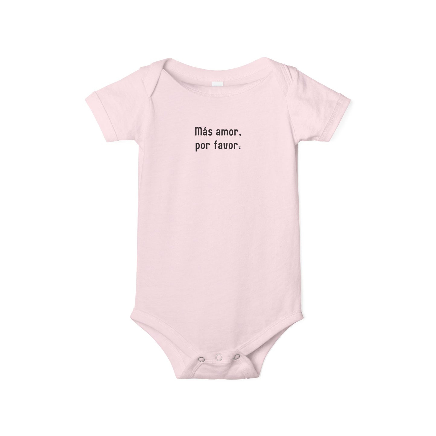 "Más amor, por favor." Infant One-Piece –  Spanish Baby Onsie