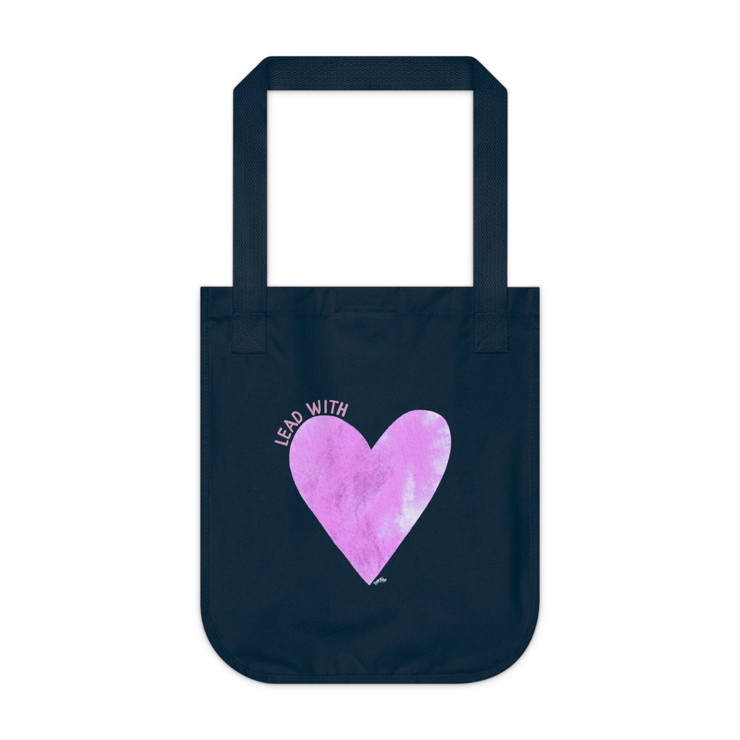 "Lead with love" Organic Canvas Tote Bag