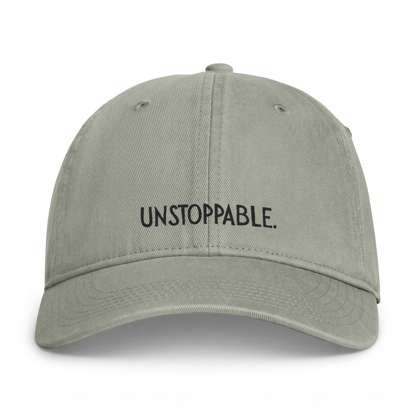 Unstoppable Embroidered Cap — Washed Coastal Baseball Hat