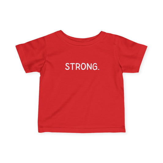 "STRONG." Baby Shirt | Minimalist Empowerment Baby Gift