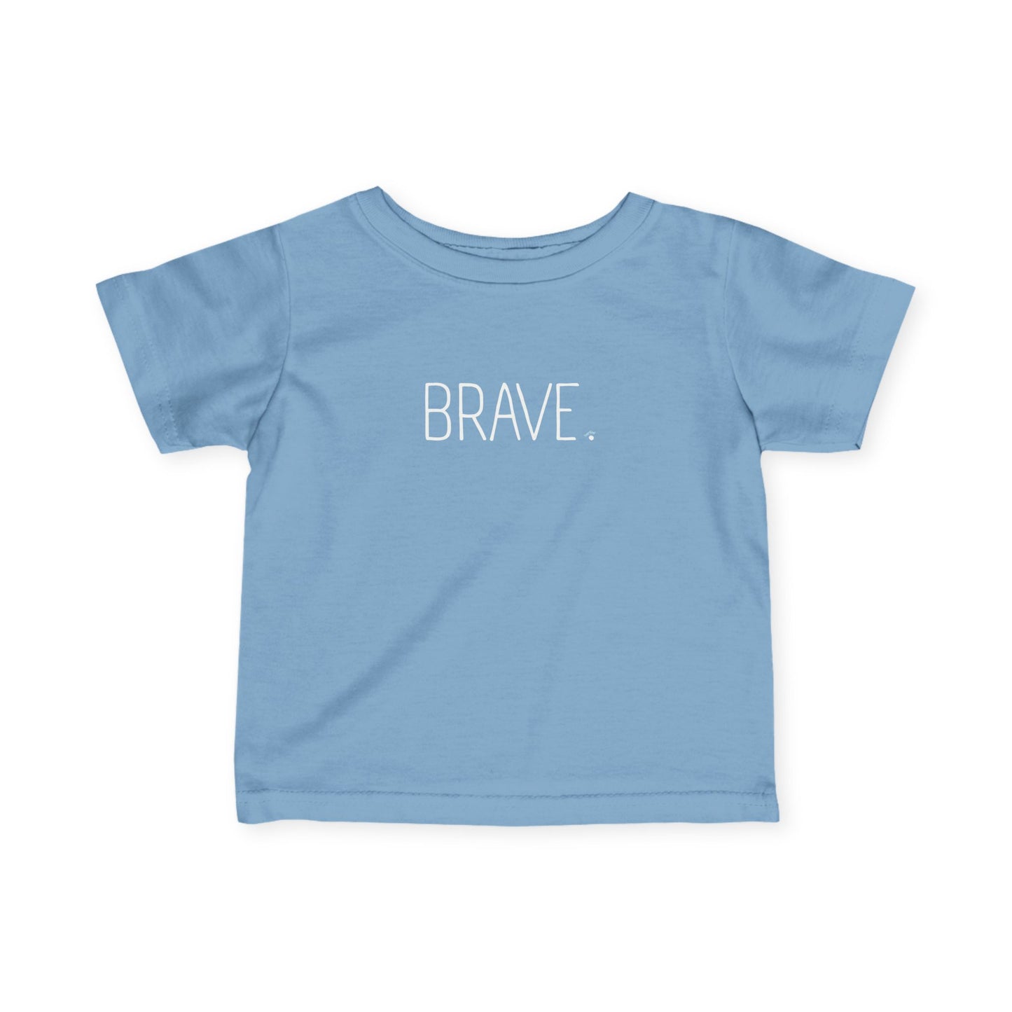 "BRAVE." Minimalist Baby, Toddler Inspirational Top