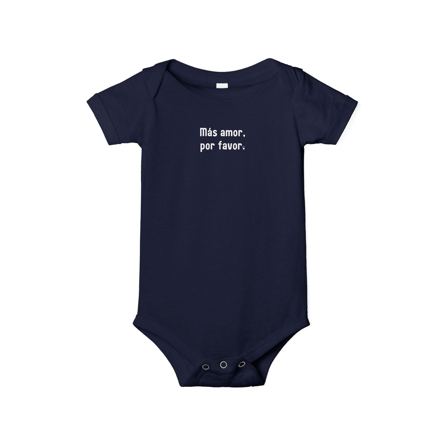 "Más amor, por favor." Infant One-Piece –  Spanish Baby Onsie