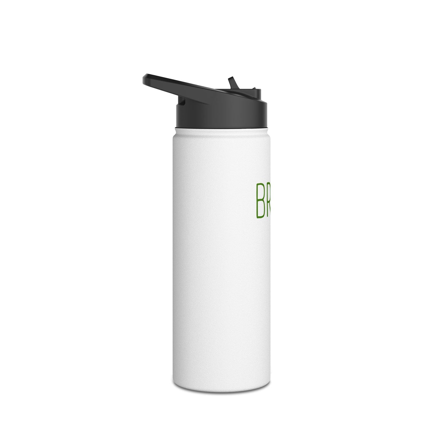 "BRAVE." Stainless Steel Water Bottle — Inspirational Insulated Bottle, Eco Friendly