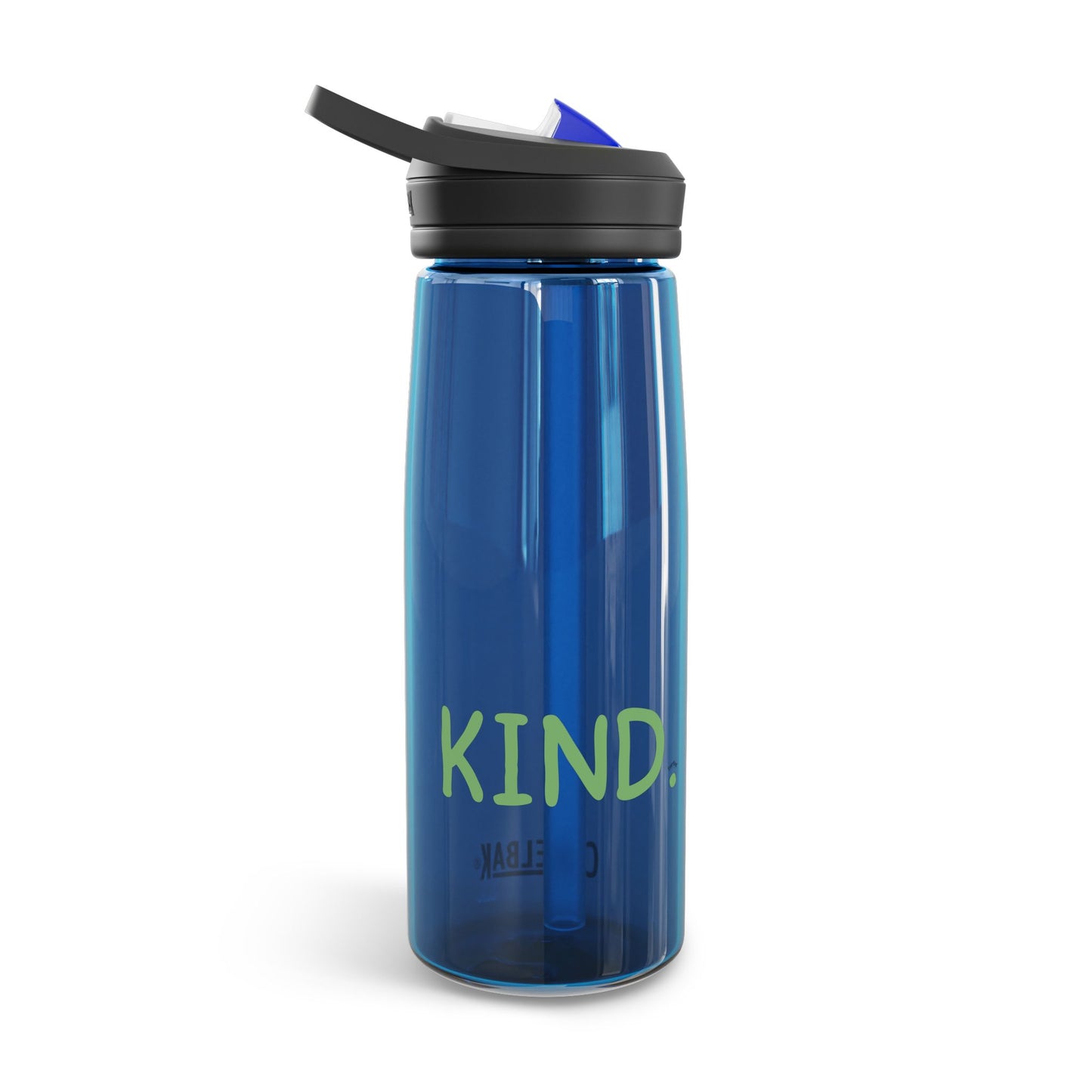 "KIND." CamelBak Eddy® 20oz/25oz Clear Water Bottle with Flip Straw – Durable BPA-Free Hydration
