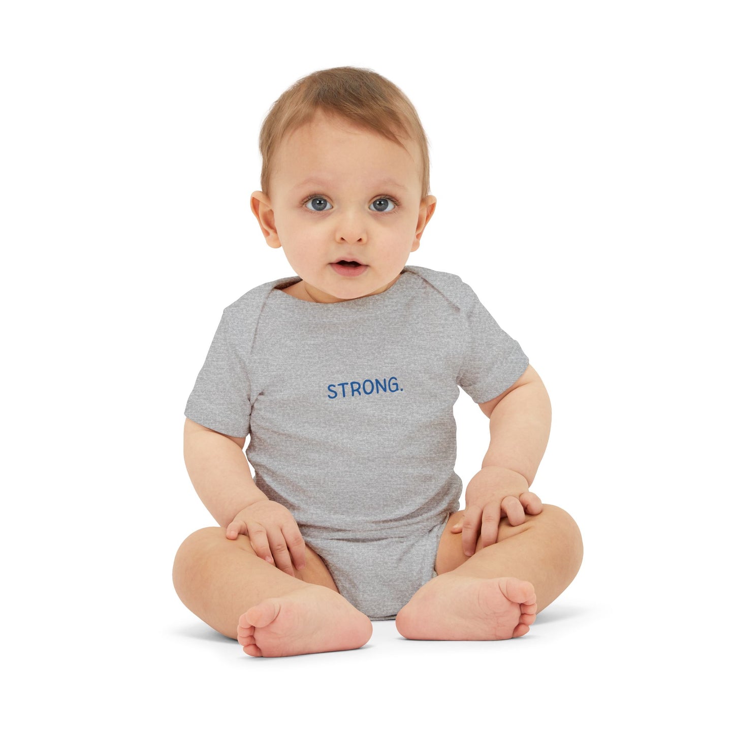'STRONG.' Minimalist Baby Onesie Bodysuit - Inspirational Newborn Gift