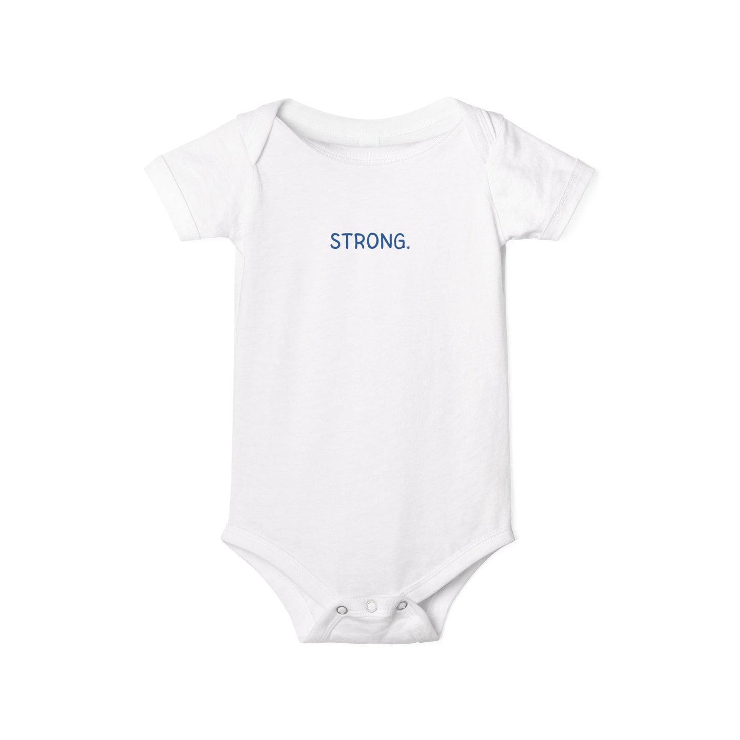 'STRONG.' Minimalist Baby Onesie Bodysuit - Inspirational Newborn Gift