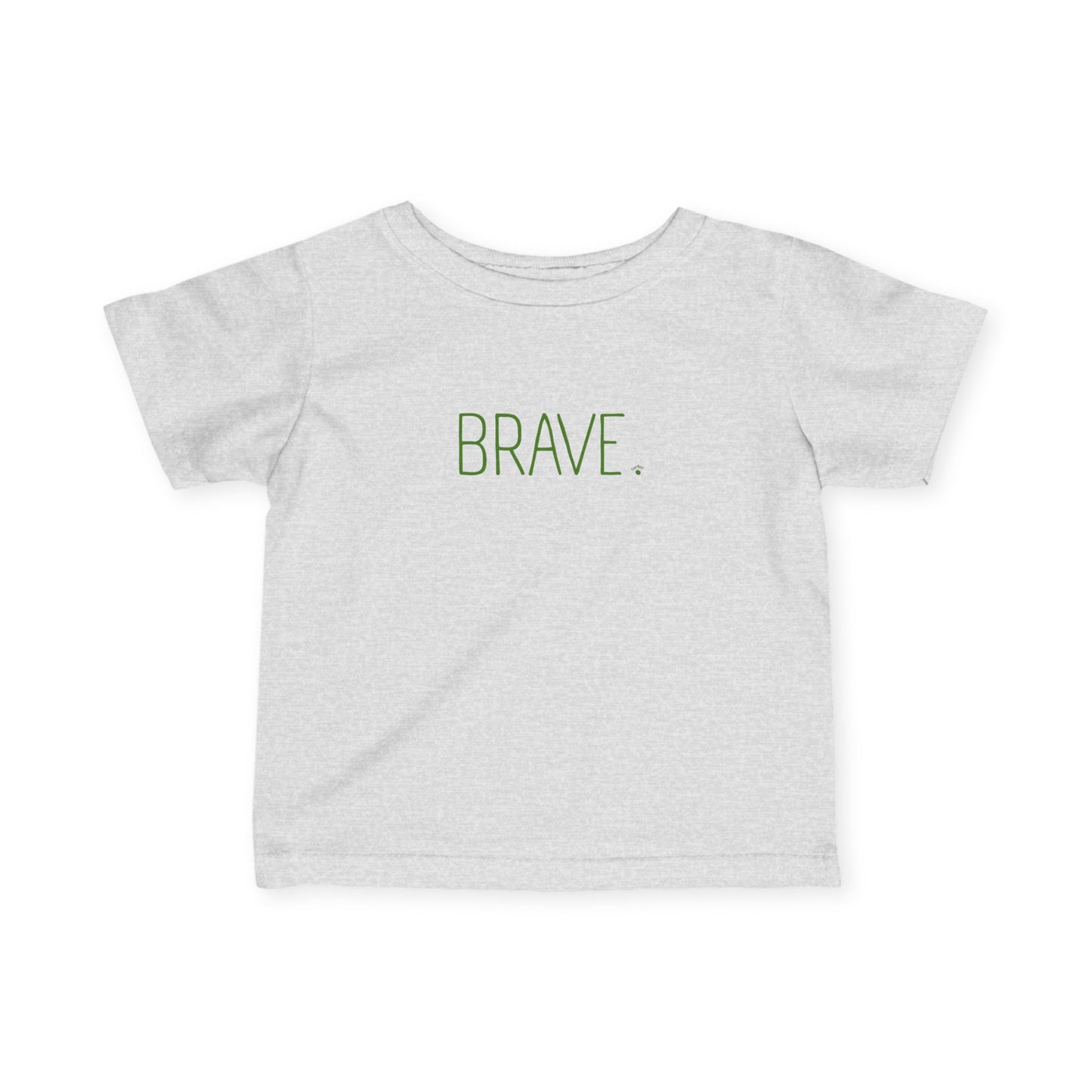 "BRAVE." Minimalist Baby, Toddler Inspirational Top