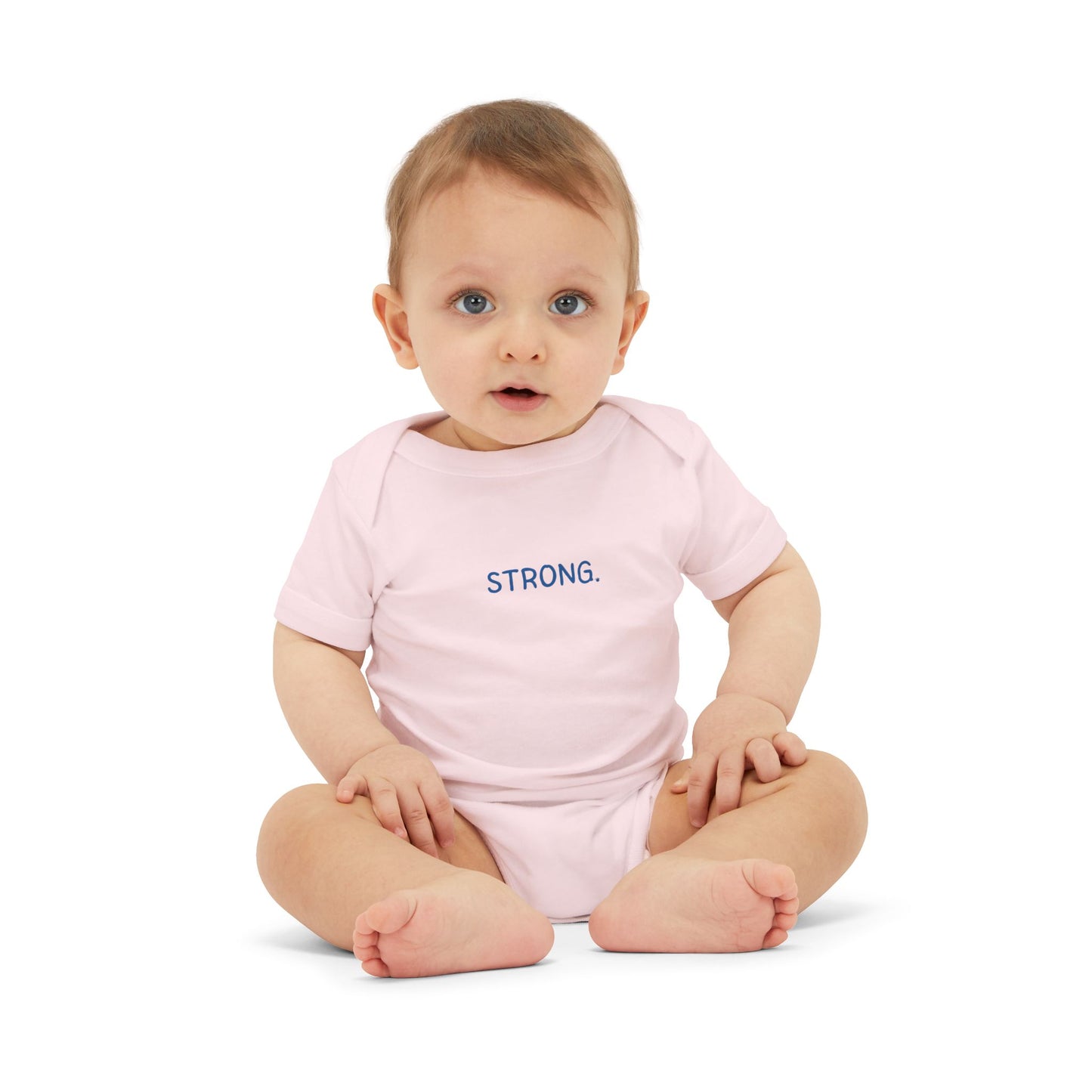 'STRONG.' Minimalist Baby Onesie Bodysuit - Inspirational Newborn Gift