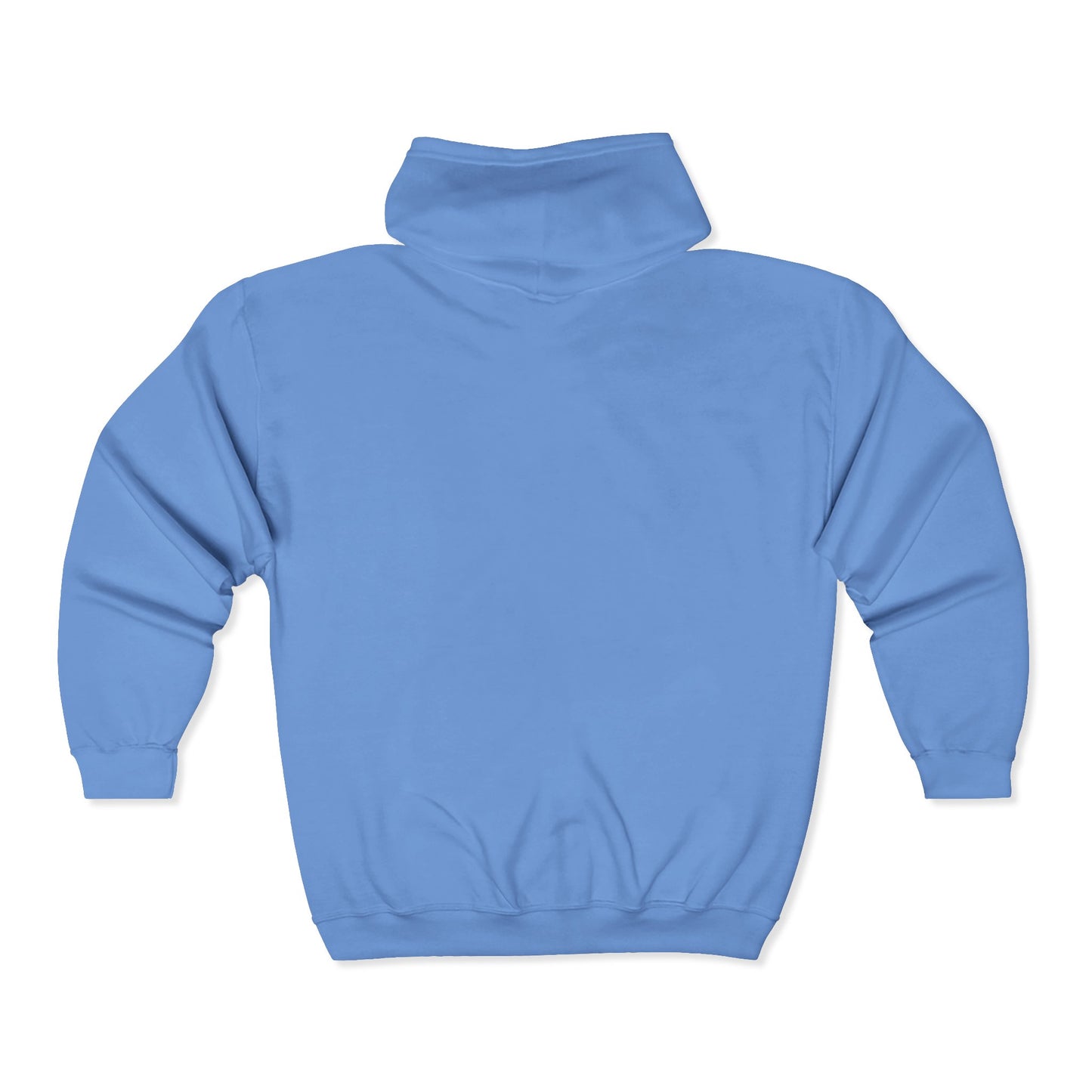 "grateful." Embroidered Full Zip Hoodie – Minimalist Affirmation Hoodie with Flower