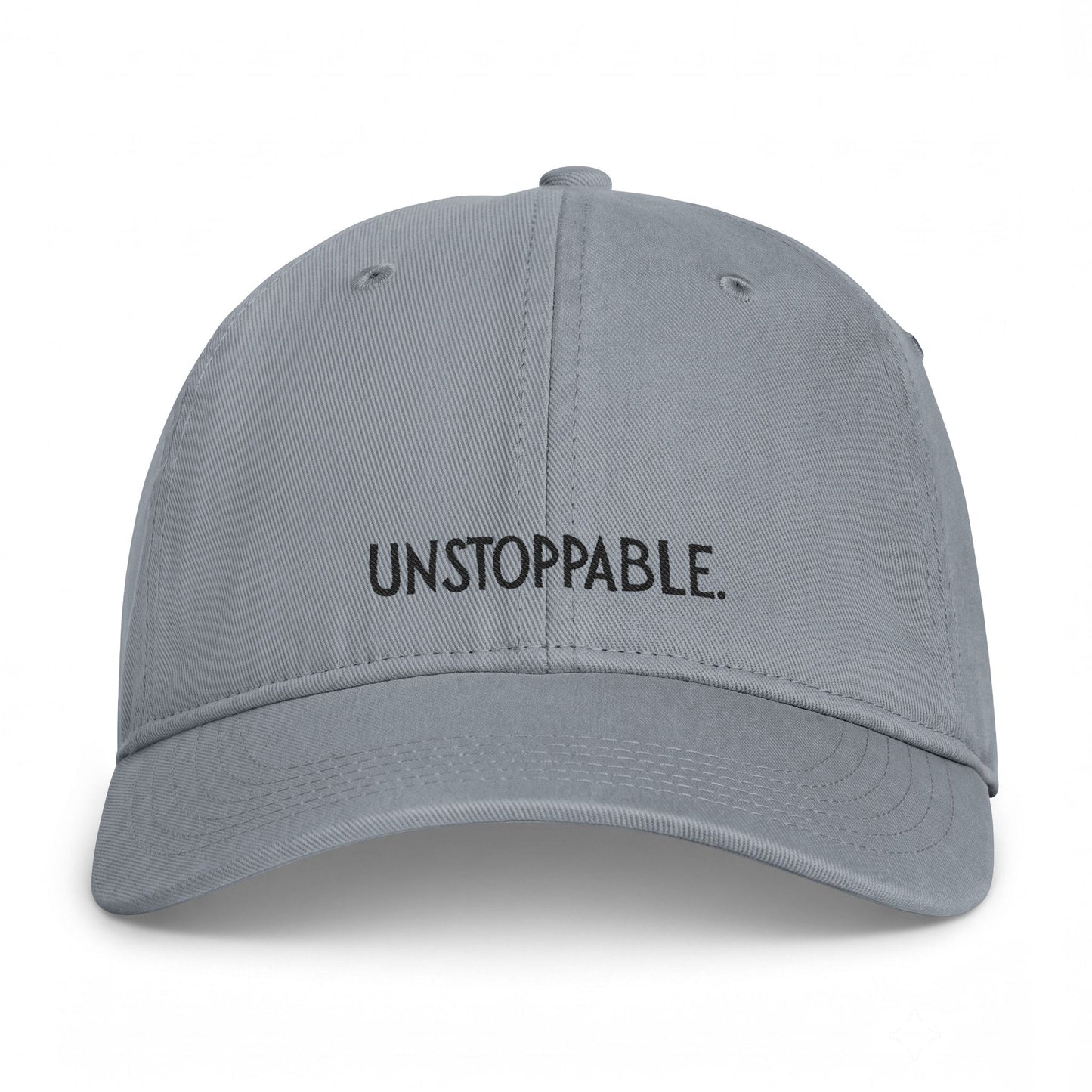 Unstoppable Embroidered Cap — Washed Coastal Baseball Hat