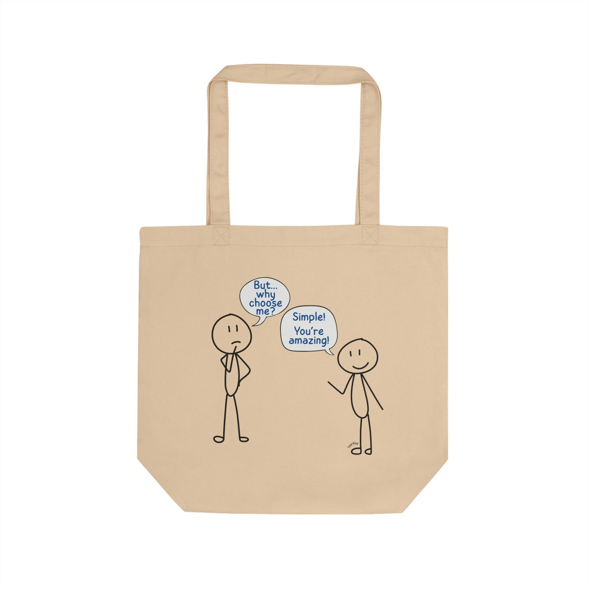 "But Why Me?" Everyday Organic Cotton Tote Bag