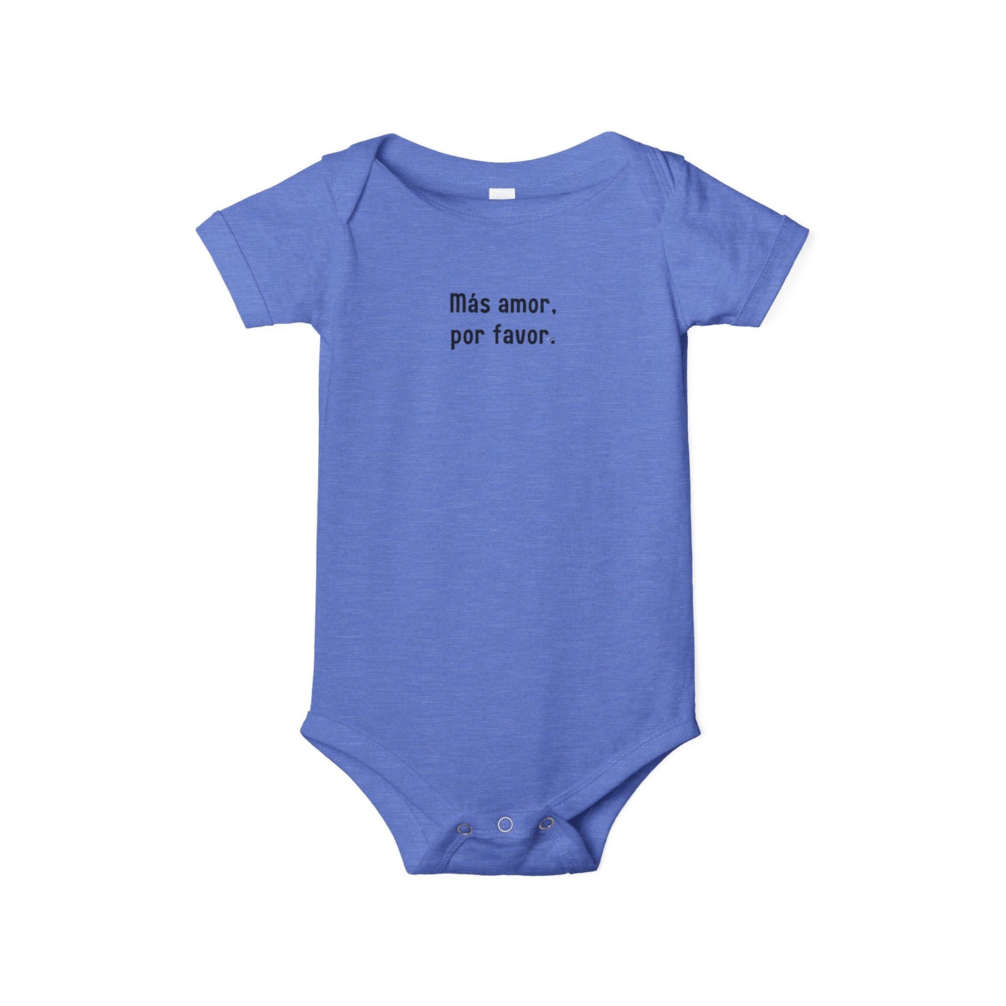 "Más amor, por favor." Infant One-Piece –  Spanish Baby Onsie