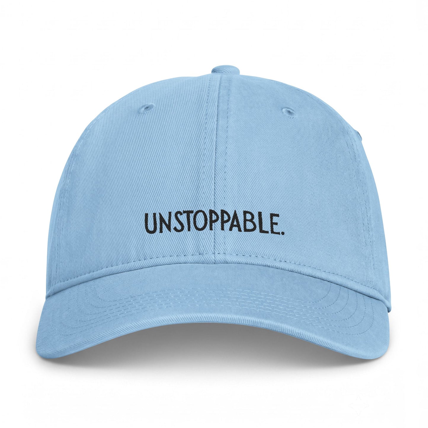 Unstoppable Embroidered Cap — Washed Coastal Baseball Hat