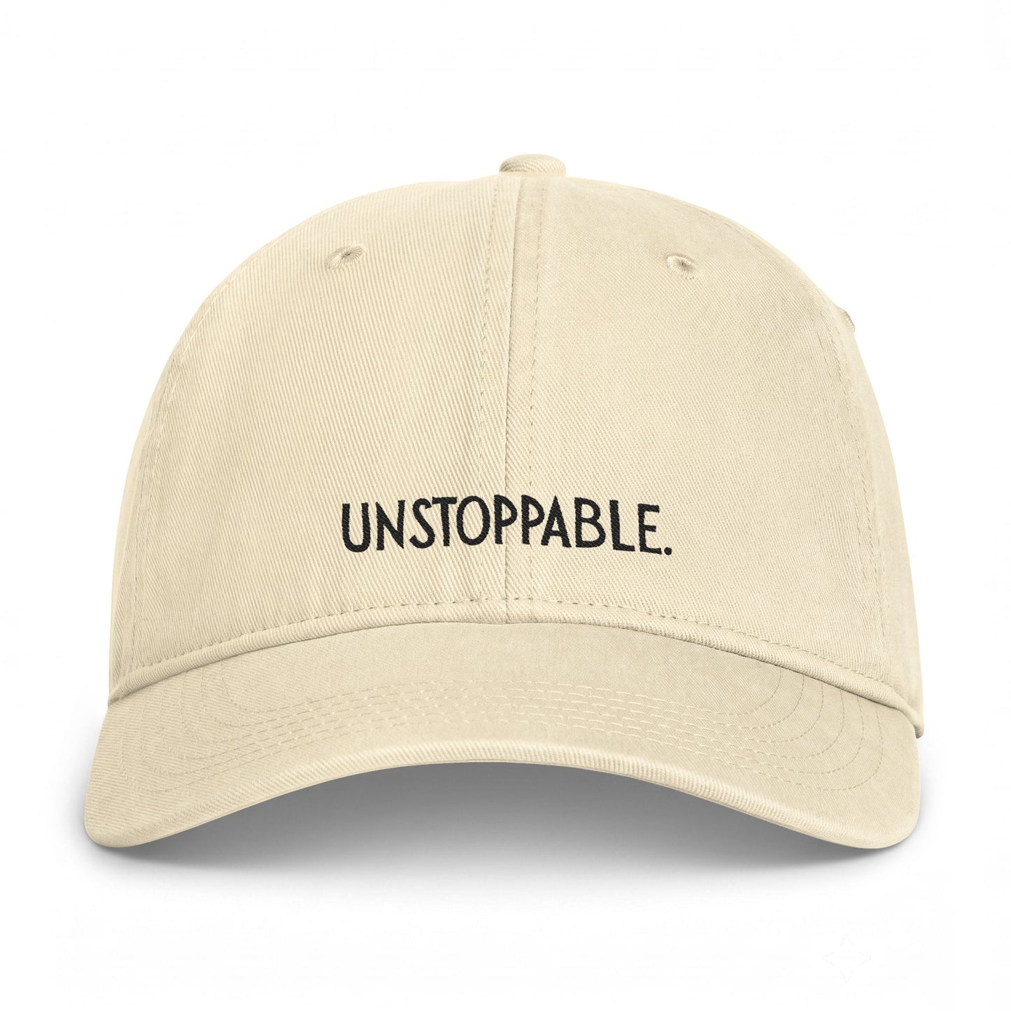 Unstoppable Embroidered Cap — Washed Coastal Baseball Hat