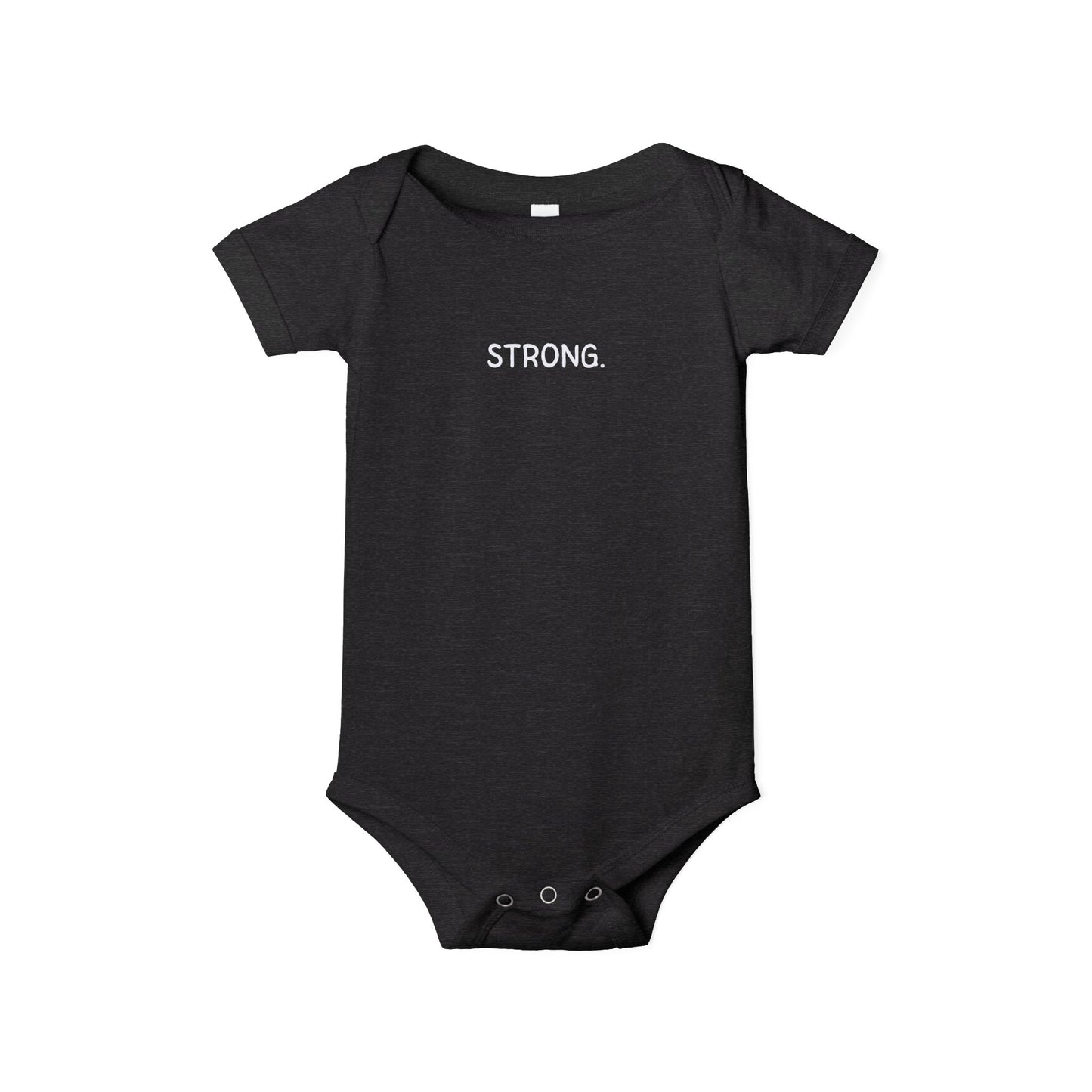'STRONG.' Minimalist Baby Onesie Bodysuit - Inspirational Newborn Gift