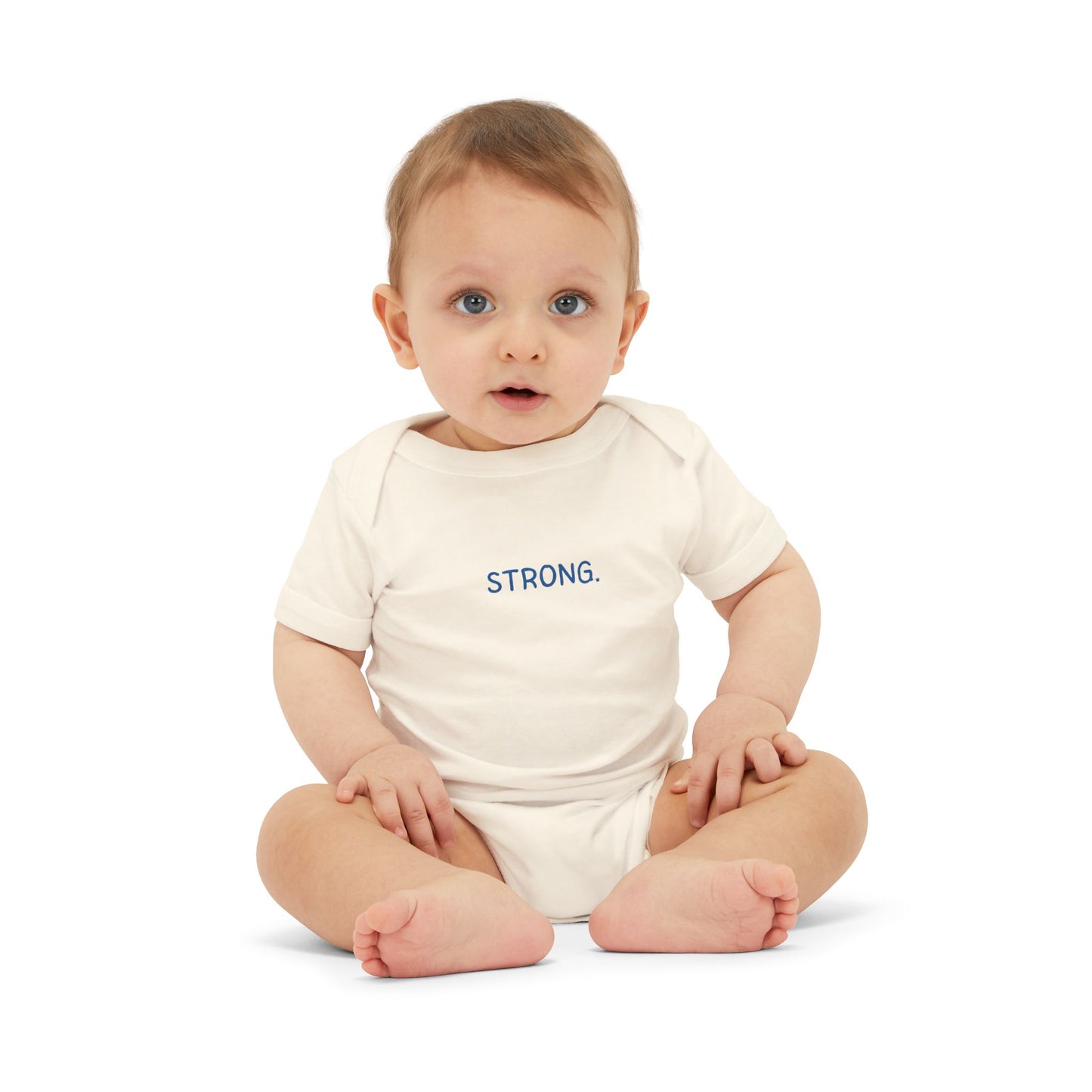 'STRONG.' Minimalist Baby Onesie Bodysuit - Inspirational Newborn Gift