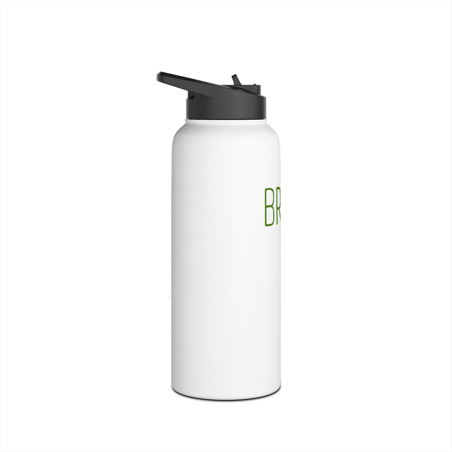 "BRAVE." Stainless Steel Water Bottle — Inspirational Insulated Bottle, Eco Friendly