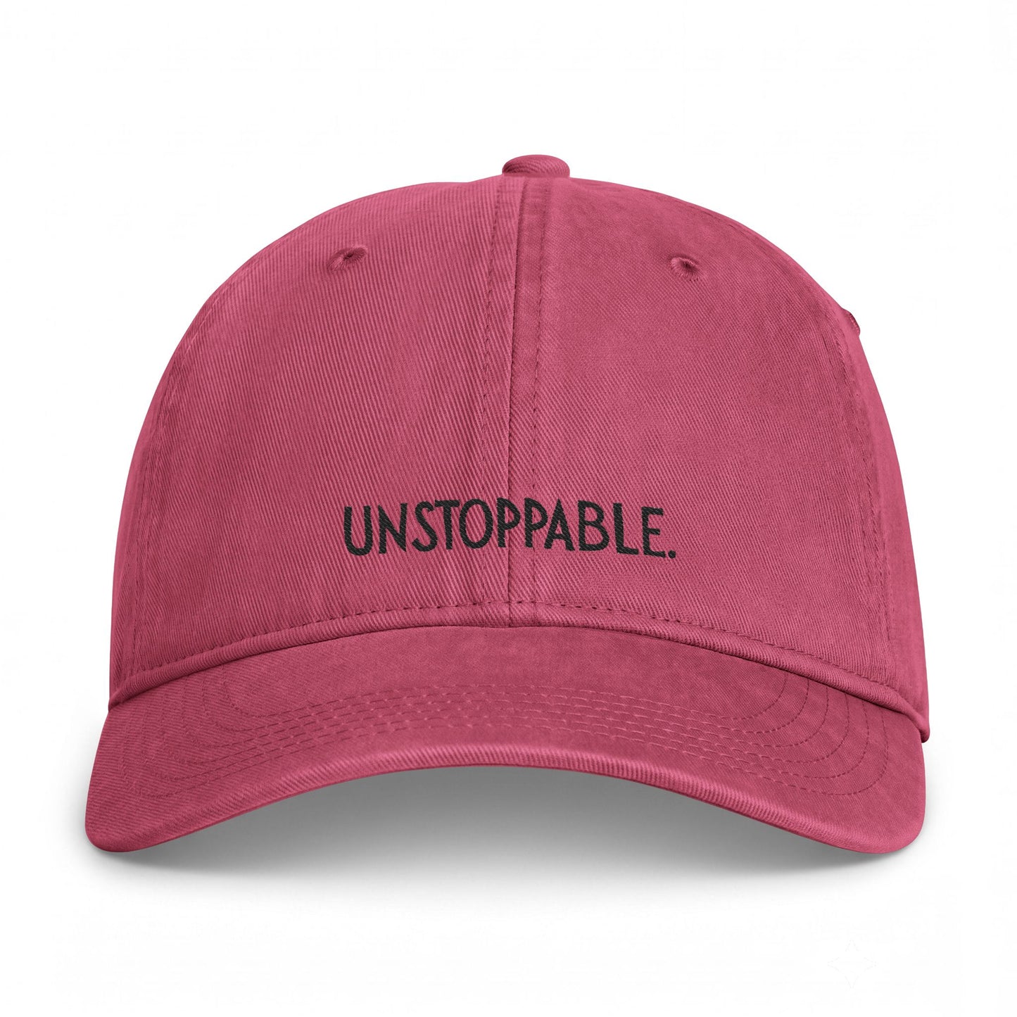 Unstoppable Embroidered Cap — Washed Coastal Baseball Hat