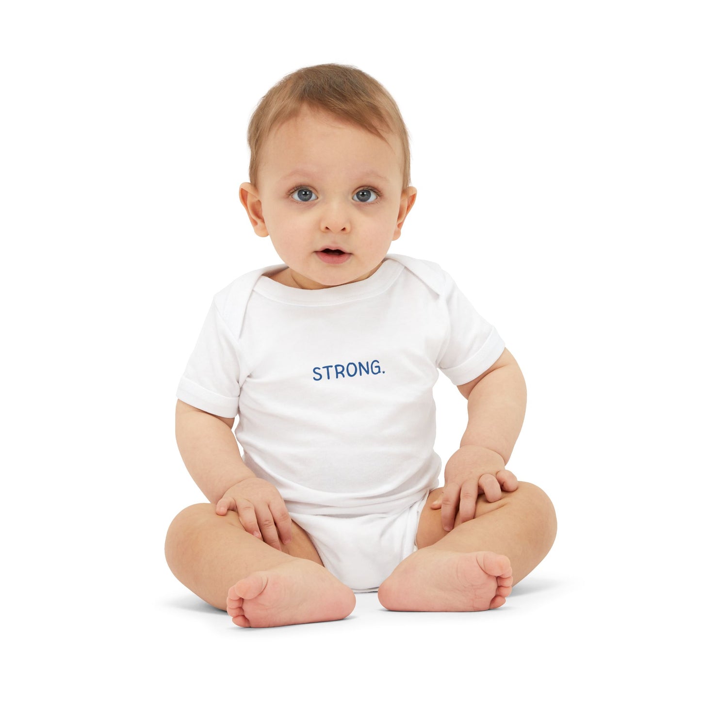 'STRONG.' Minimalist Baby Onesie Bodysuit - Inspirational Newborn Gift