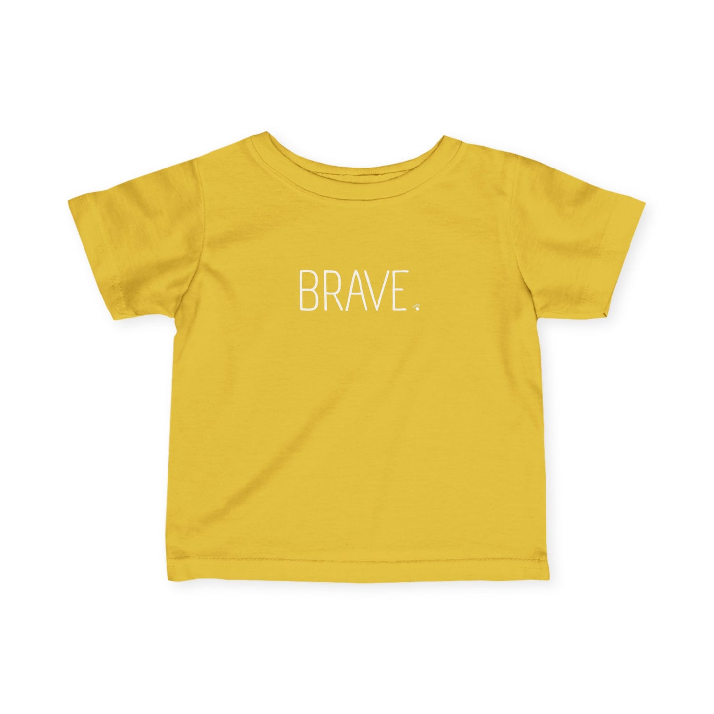 "BRAVE." Minimalist Baby, Toddler Inspirational Top