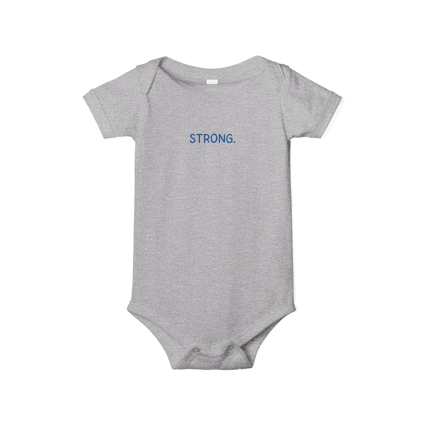'STRONG.' Minimalist Baby Onesie Bodysuit - Inspirational Newborn Gift