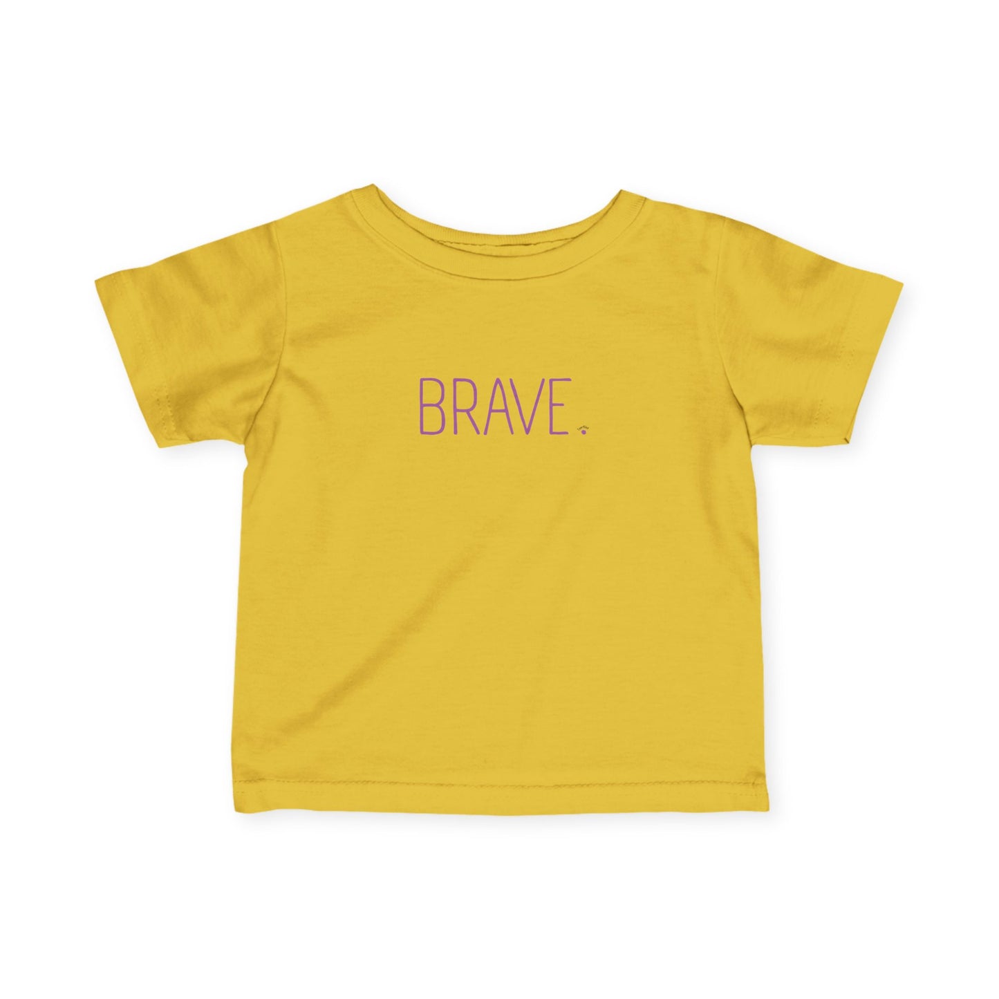 "BRAVE." Minimalist Baby Shirt, Newborn Toddler Inspirational Top