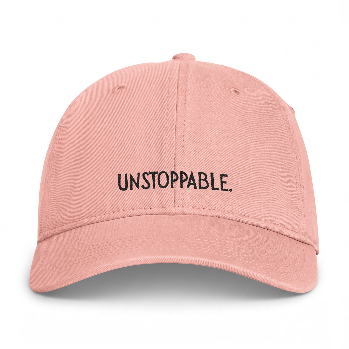 Unstoppable Embroidered Cap — Washed Coastal Baseball Hat
